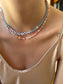 Collana con perline in vetro e letterine