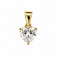 Charm punto luce cuore in acciaio