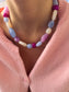 Collana in resina colorata