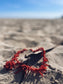 Collana con rami di corallo rosso naturale