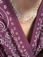 Collana in acciaio con dadini smaltati