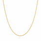 Collana snake in acciaio dorato - 2mm