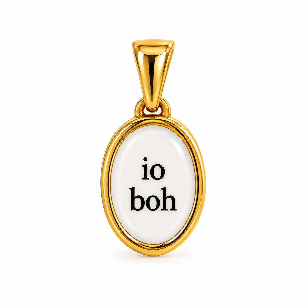 Io boh - charm in acciaio