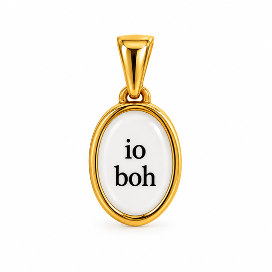 Io boh - charm in acciaio