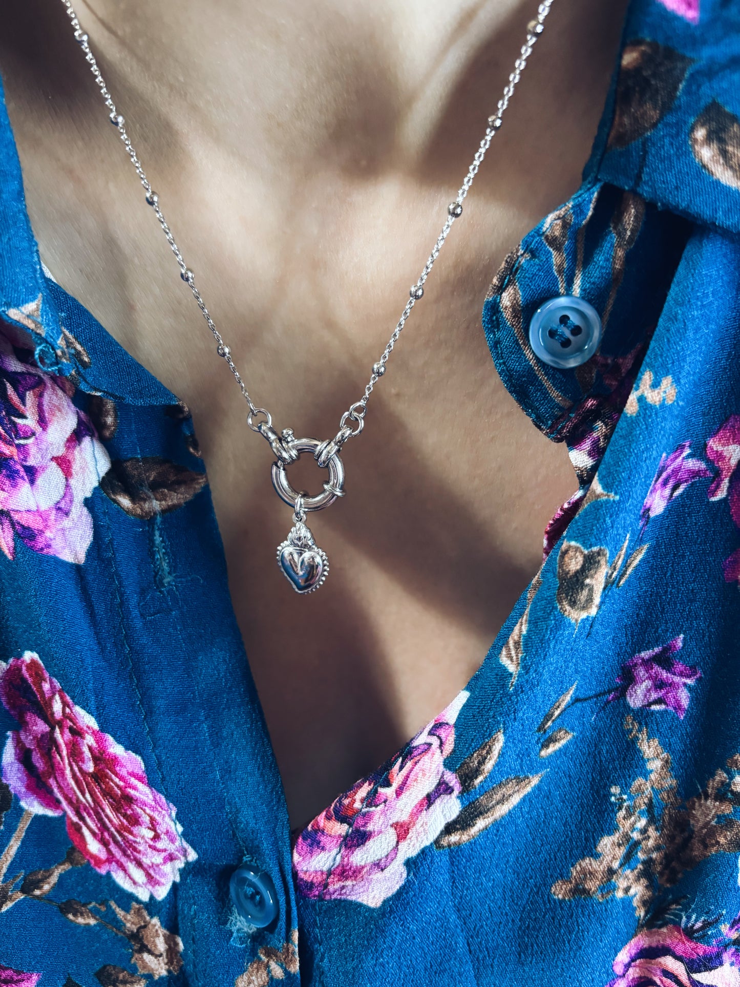 Base collana in argento 925 con chiusura marinaio