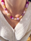 Collana in resina colorata