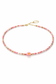 Collana con perline in vetro e margherita in madreperla