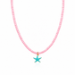 Collana con perline in vetro e stella marina