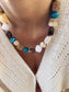 Collana in resina colorata
