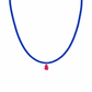 Collana con perline in vetro e polipetto