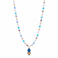 Collana rosario con topazio e corniola