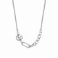 Collana con charm e catena in acciaio