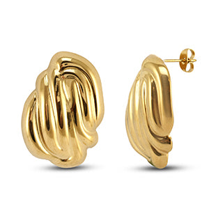 Orecchini a lobo in acciaio