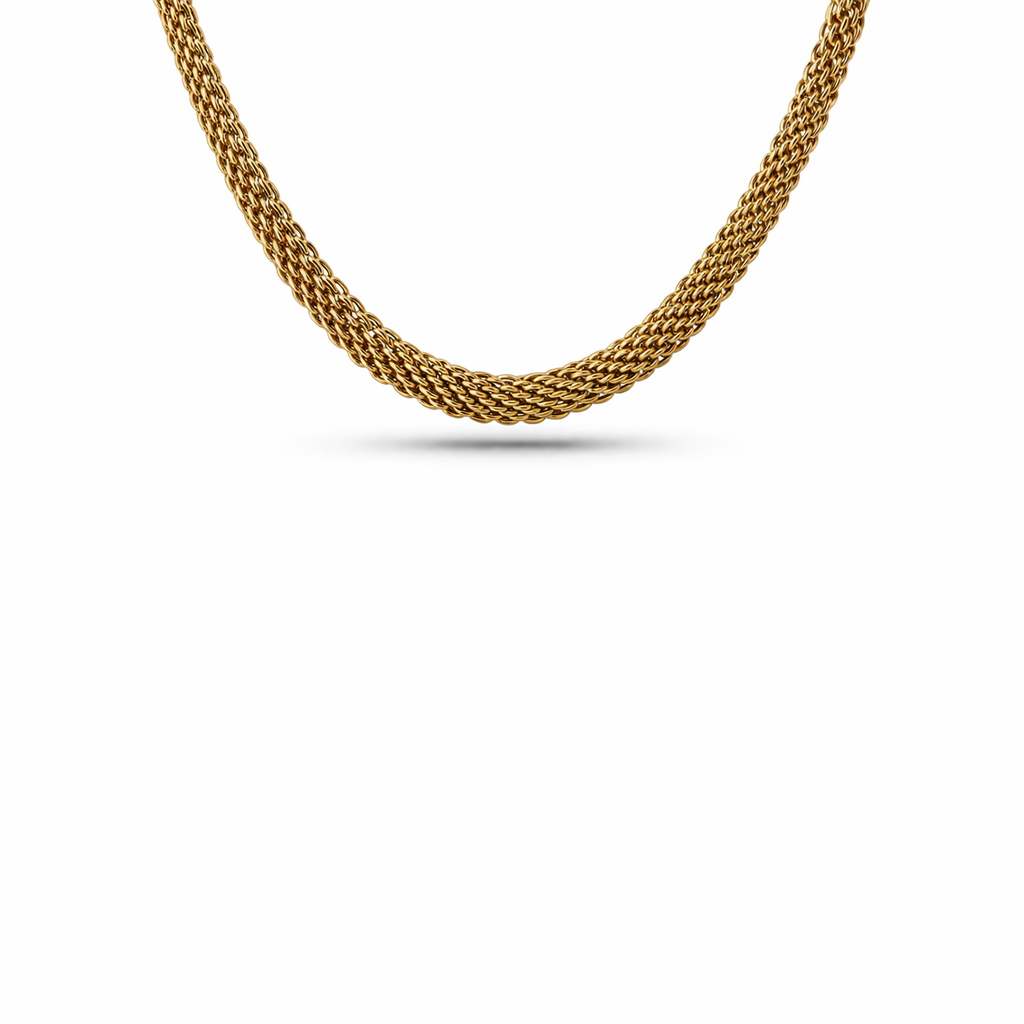 Chloe - Collana piatta in acciaio