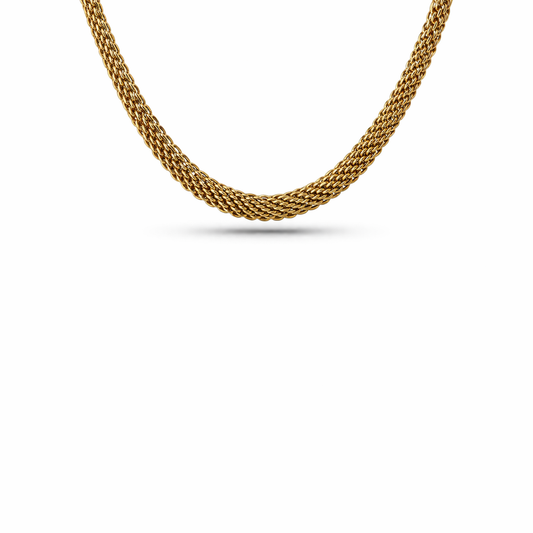 Chloe - Collana piatta in acciaio