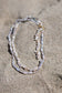 Collana con perle di fiume naturali allungate