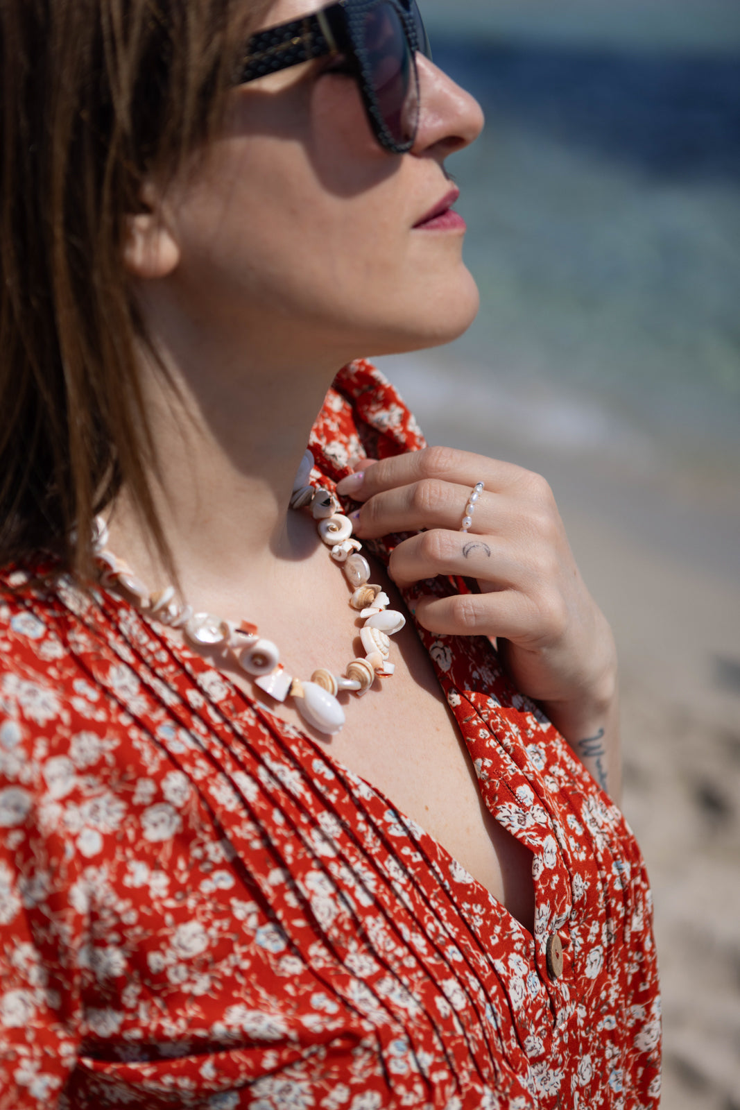 Collana con conchiglie naturali
