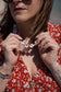 Collana con conchiglie naturali piatte