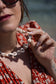 Collana con conchiglie naturali piatte