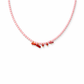Collana in corallo rosa e rametti di corallo rosso