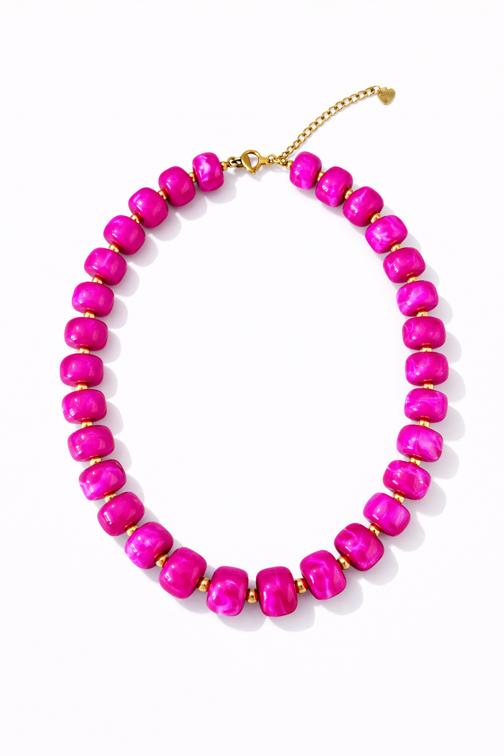 Collana con rondelle in resina