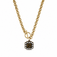 Collana con charm e catena in acciaio