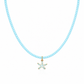 Collana con perline in vetro e stella marina