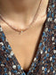 Collana con pietre dure sfaccettate e mini zircone