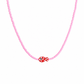 Collana con perline in vetro e pesce in ceramica