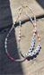 Collana con perline in vetro e letterine