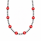 Collana con perline in vetro e margherite