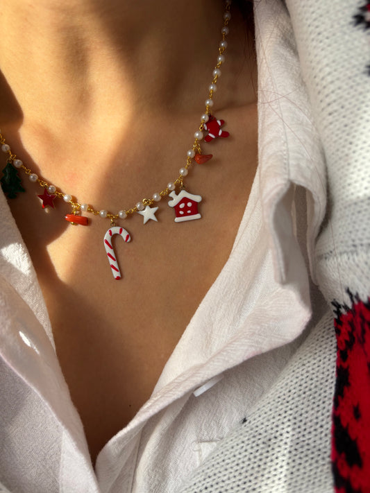 Collana natalizia multicharm