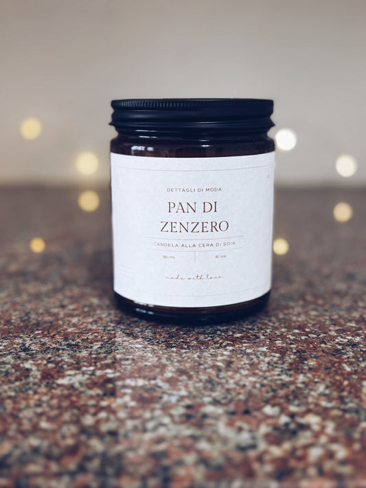 Pan di zenzero - candela alla cera di soia