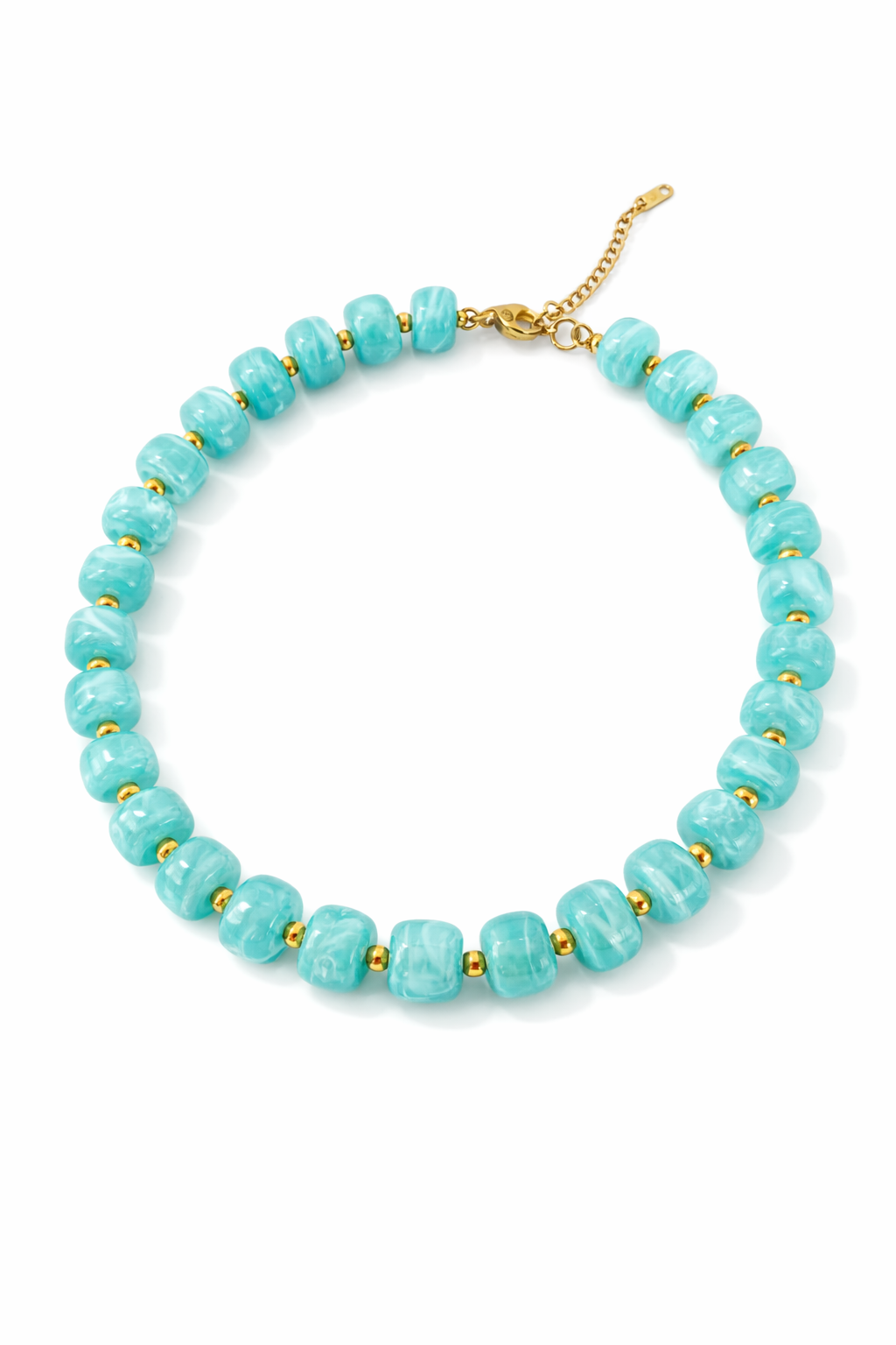 Collana con rondelle in resina