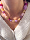 Collana in resina colorata