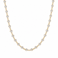 Collana in acciaio con cuore con zirconi