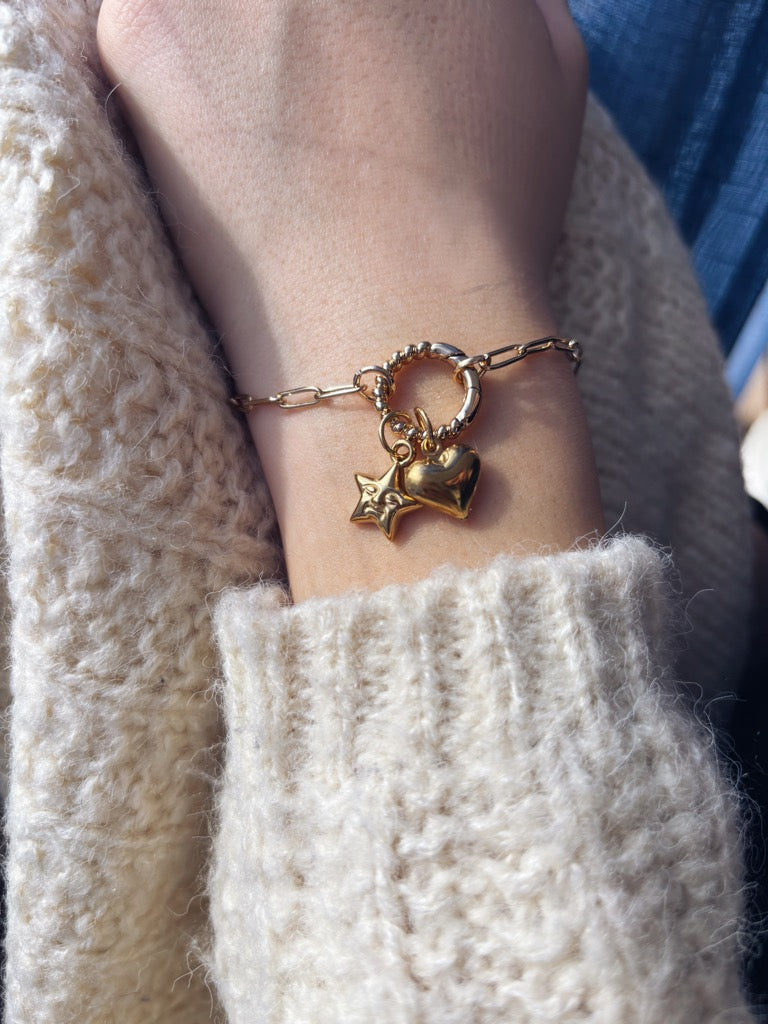 Base bracciale in acciaio con chiusura cerchio lavorato