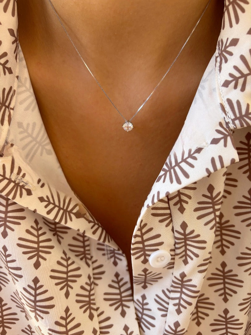 Collana punto luce in argento 925