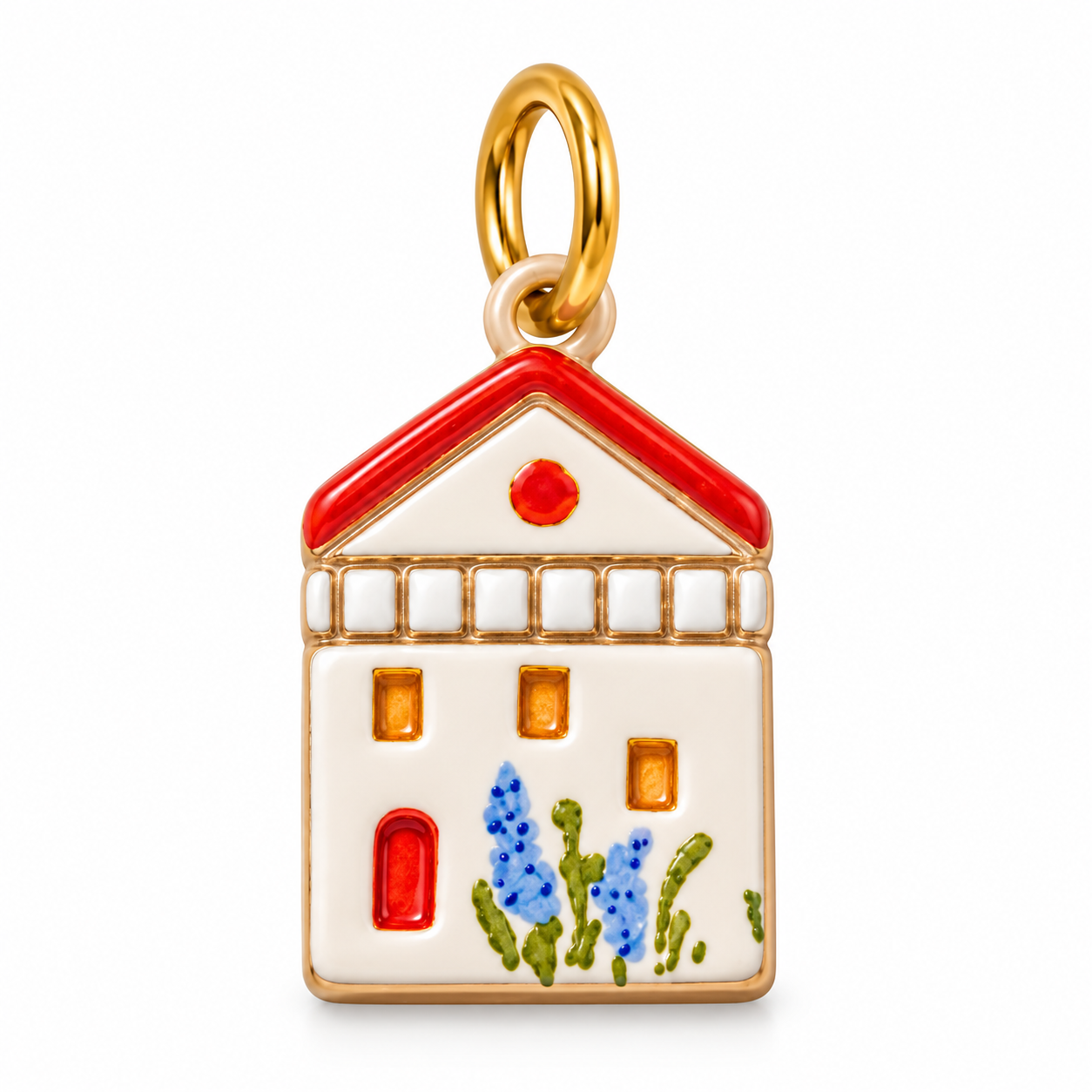 Charm casetta smaltata