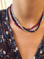 Girocollo con pietre dure e pepite in argento 925