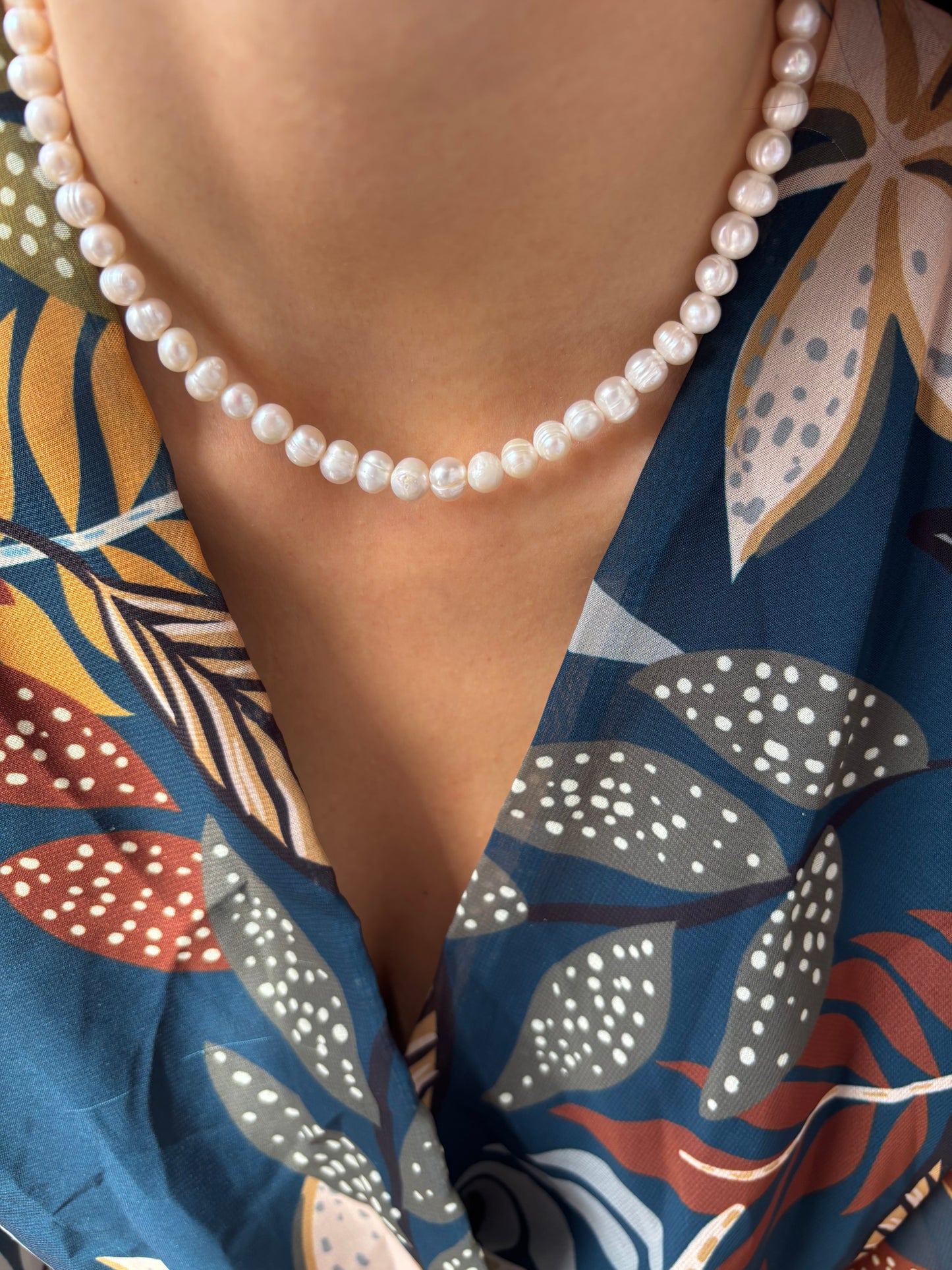 Collana con perle modello cipolla - misura grande