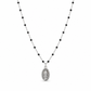 Collana rosario in acciaio con Madonnina