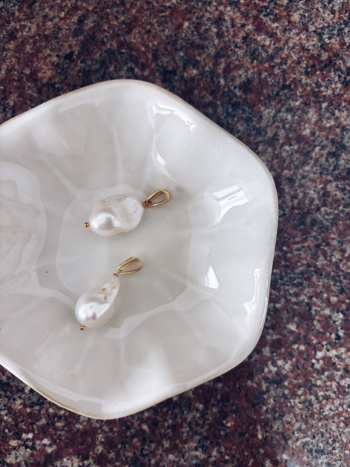 Combo perla in gold + ciondolo