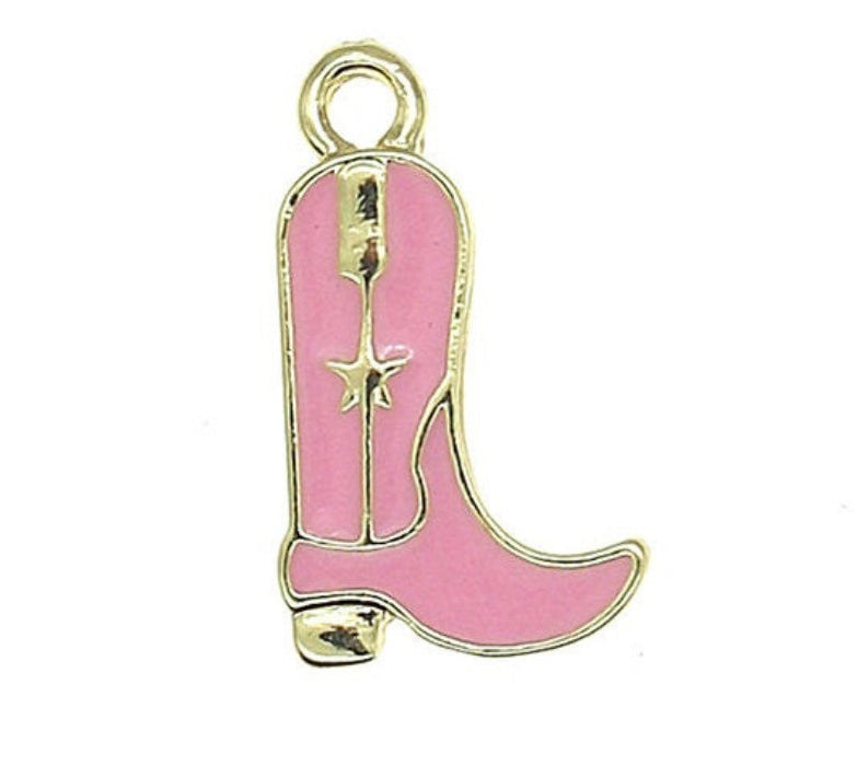 Charm stivale da cowboy smaltato