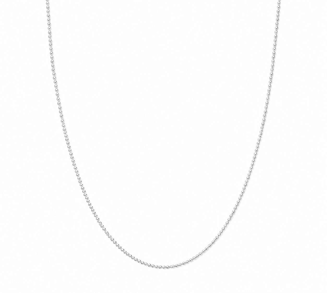 Collana catena micropallini in argento 925