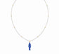 Collana con perline in vetro e pesce smaltato