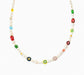 Collana con perle, fragole in vetro e pietre di Murano