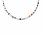 Collana cuori multicolor in occhio di tigre