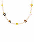 Collana con perle naturali e elementi in vetro
