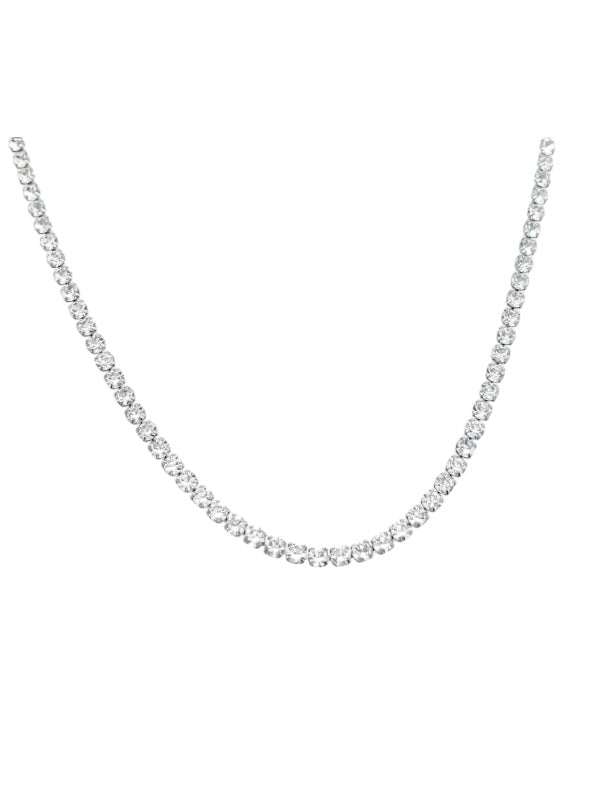 Collana tennis in acciaio con cursore